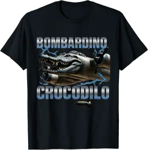 Bombardino Crocodilo Funny Brain Rot Meme T-Shirt - Nataliesa Shop 76B0F9ZWWY2W
