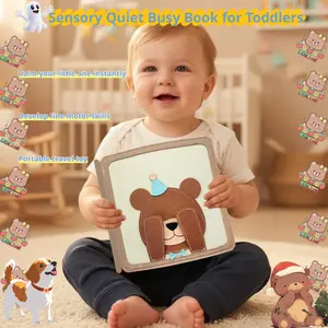 High Quality, Safe & Educational, Christmas Or Birthday Gift For Baby, Handmade Felt Quiet Book, Soft Montessori-Inspired Toy, First Birthday Present, Busy Book