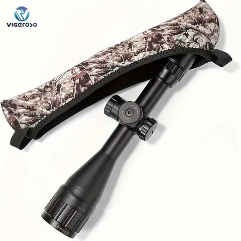 VIGEROSO 3pcs Protective Scope Optics Cover - High-Quality Material, Neoprene-Nylon-Laminated Nylon, 32x9.5cm/10in, Waterproof, Moisture-Absorbent, Scratch-Resistant, Great Lens Protection for Sports & Camping Binoculars/Telescopes (45mm)