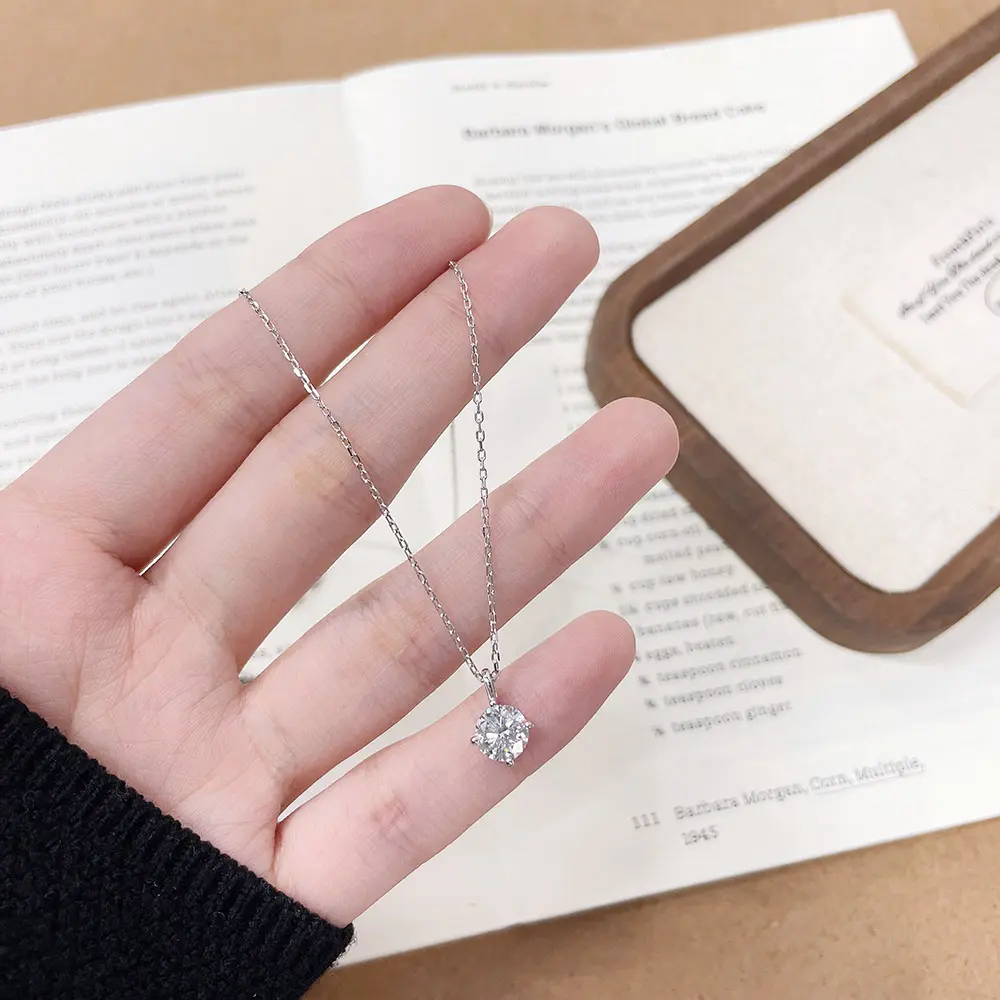 GlowDrop Solitaire Necklace