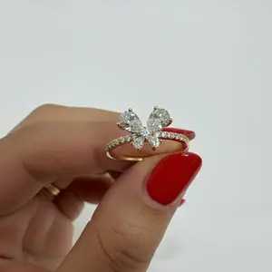Beautiful Ring Size 6 7 8 and 9 with Butterfly Design for Elegant Fashion