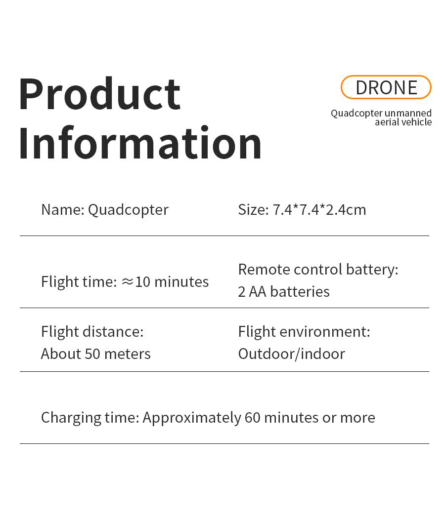 New upgraded version Drone Mini RemoteControl Aircraft New 360° dazzling flipChildren's Toy Micro Aircraft Fixed HeightQuadcopter Electronic flying toys Children'sgifts Cameras Controller