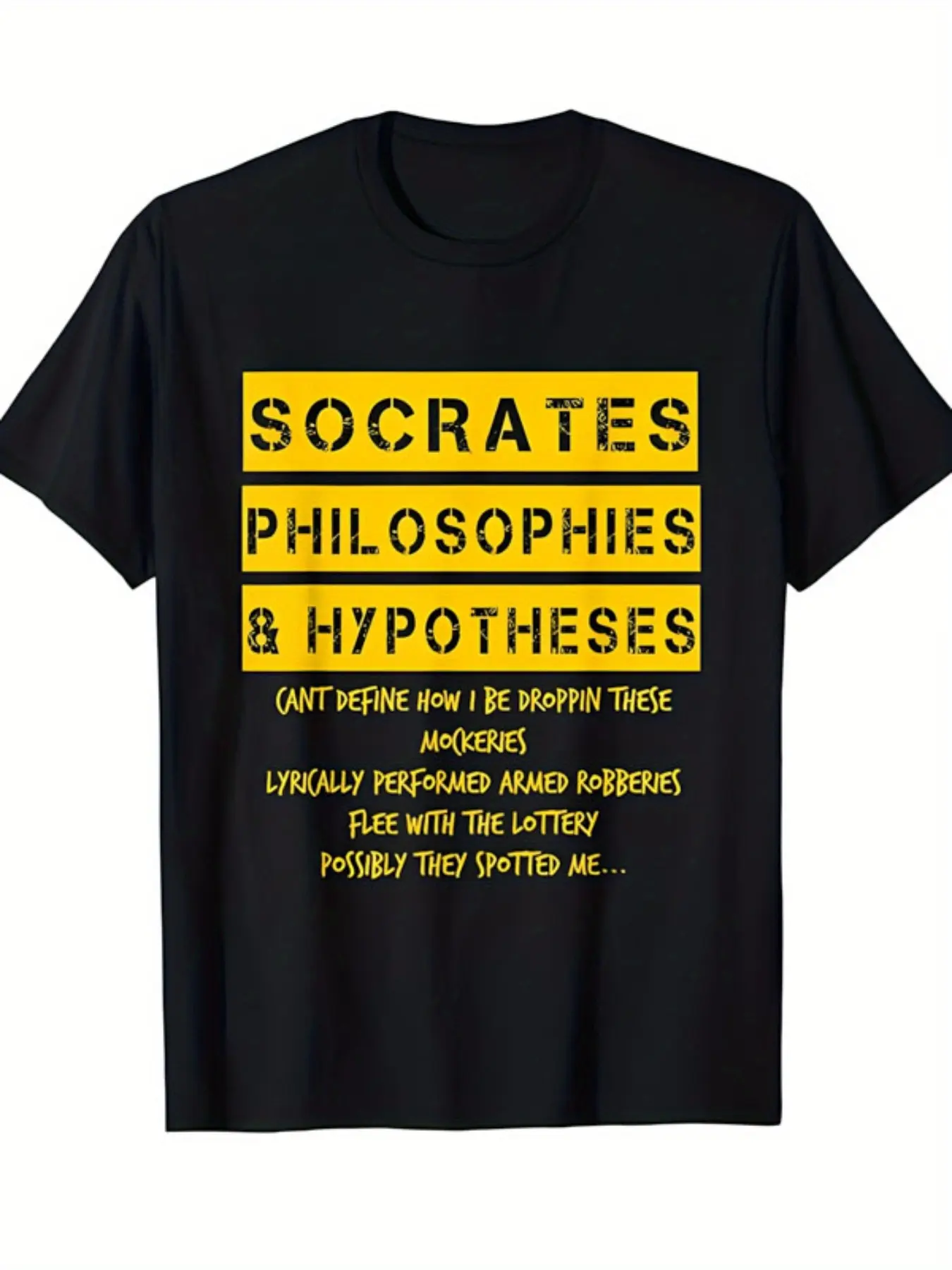Men's Socrates Philosophy Graphic T-Shirt - Funny unisex soft cotton short sleeve t shirt, vintage graphic casual tee for men women teens, perfect birthday holiday gift for camping travel gym daily street casual wear