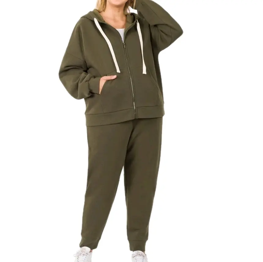 Dark Olive Sweater Set