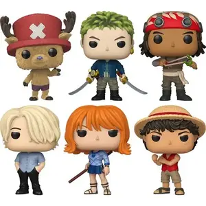 Funko Pop One Piece Live Action (Luffy, Zoro, Tony Tony Chopper, Usopp, Sanji, Nami)Vinyl Figures