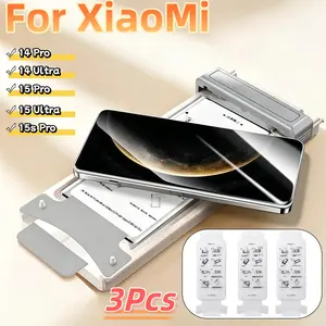 3-Pack High-Definition Ceramic Screen Protector for Xiaomi 14pro/14ultra/15pro/15ultra/15s Pro, Smartphone, Bubble-Free, Scratch-Resistant, Easy Install