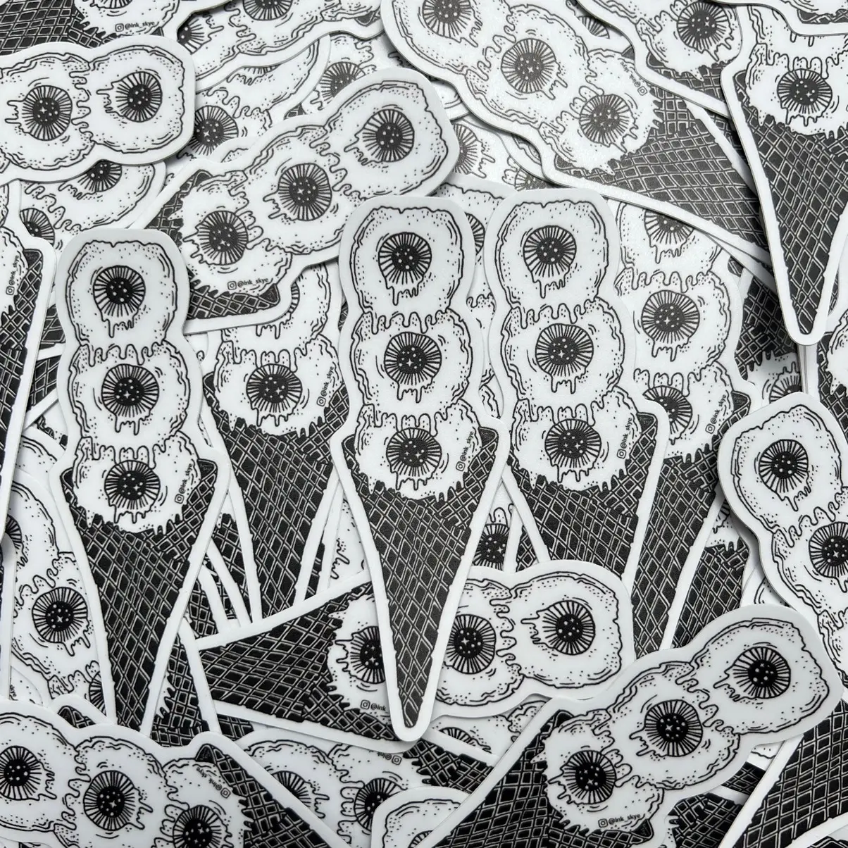 Eye-Scream Cone Sticker