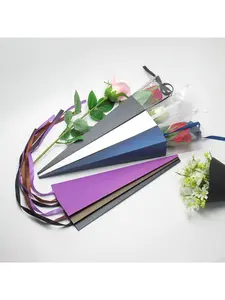 20/1pcs Valentine Floral Wrapping Box Single Fresh Rose Bouquet Holder Preserved Rose Gift Box.needoh.paper plates,Free gift: One bag of raffia grass