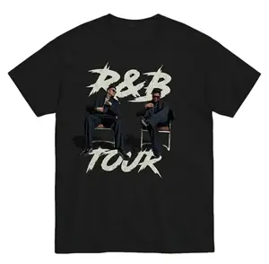 [FREE SHIP] R&B Summer Tour 2026 Graphic T-Shirt, Ray and Brown Concert Apparel