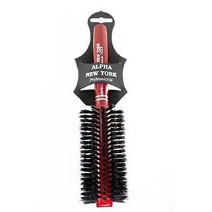 Professional Hair Styling Round Brush Nylon Bristle (red) #1023By Alpha New York