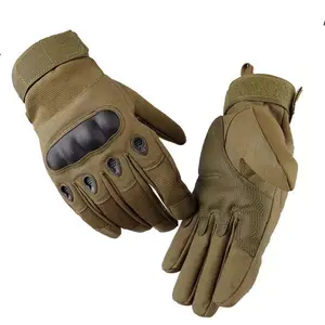 Glove Station The Motorcycle Gloves - Gloves with Touchscreen for Outdoor Sports, BMX, Dirt Bike and Cycling - Gloves for Airsoft, Paintball and Work - Green, Small Size