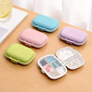 Stay Organized On-the-Go: Portable 8-Compartment Pill Storage Box for Travel & Purse