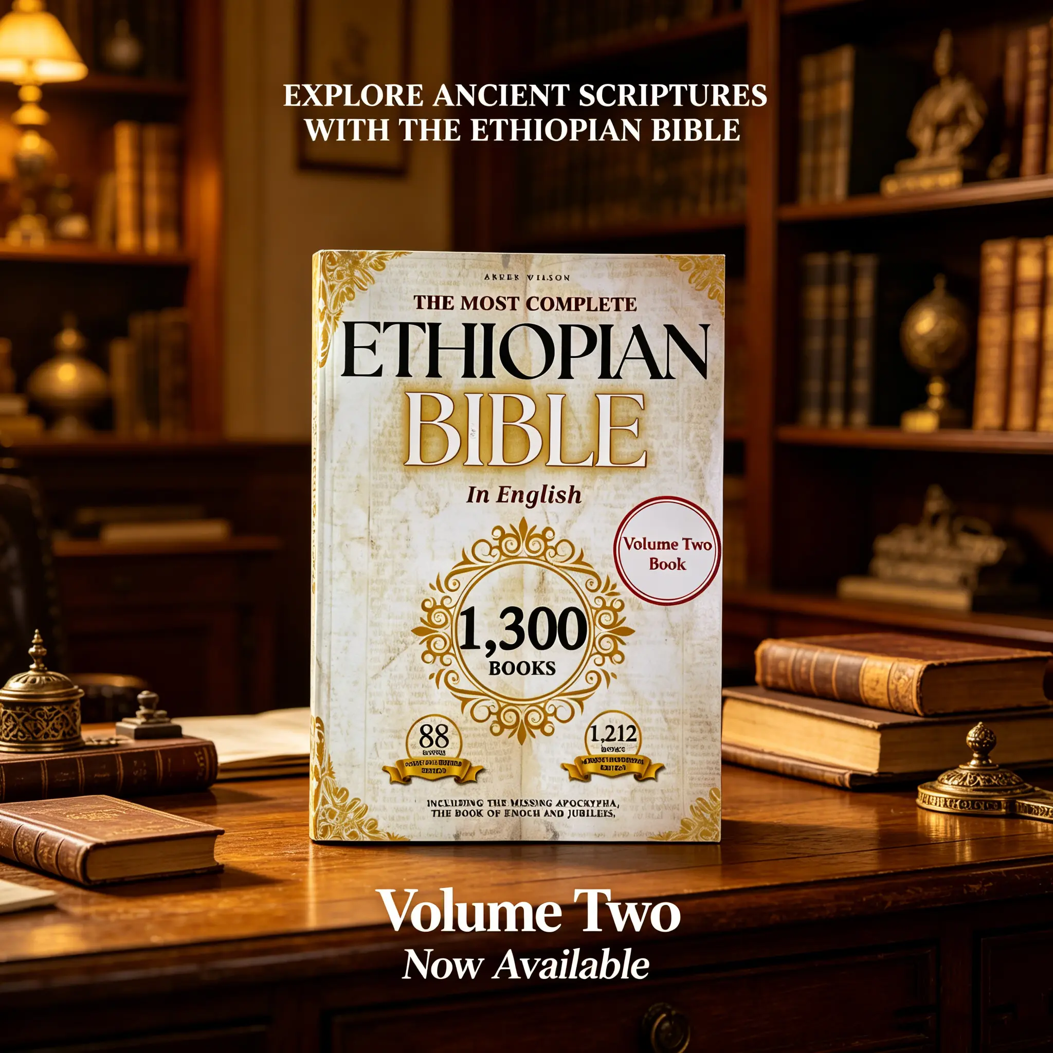THE COMPLETE ETHIOPIAN BIBLE IN ENGLISH Illustrated:ethiopian bible study notebook Includes Missing Apocrypha, Book of Enoch, Book of Ezras, Jubilees, Book of Wisdom and Other Sacr Reading Materials