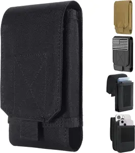 Urvoix Black Army Camo Molle Bag for Mobile Phone, Belt Pouch Holster Cover Case for Iphone 16 Pro Max/Iphone 15 Pro Max/Iphone 14 13 12 Pro Max/Iphone 16 15 14 Plus Urvoix