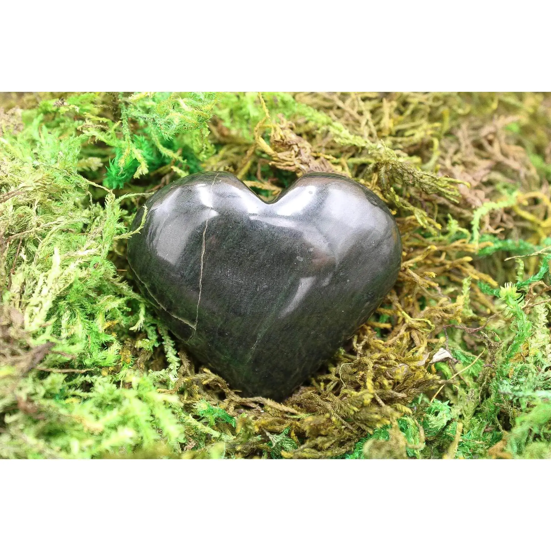 Nephrite Jade Heart (nj-02) - Natural Stone for Home Decor