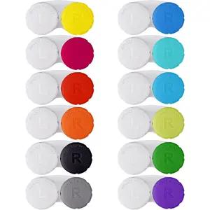 12PCS Colorful Contact Lens Case, Contact Lens Immersion Kit, Leak-Proof Packaging, Suitable for Outdoor Mini Contact Lens Case Screw Top