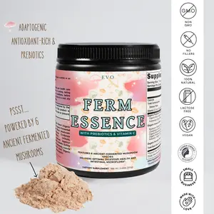 Organic Natural Mushroom Powder Drink Blend with Fermented Adaptogenic Mushroom Probiotic Strain Healthcare Tea Superfood Optimal Gut Immune Function