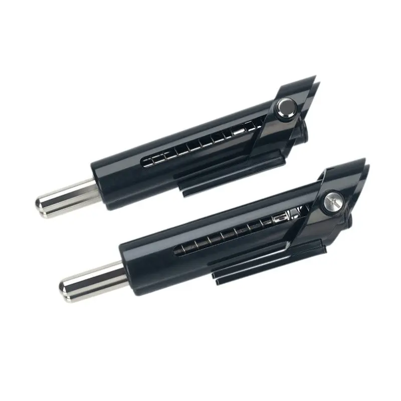 2 Pcs Weight Rack Pins Long Extension Rods, Auto-Pop Mechanism, Gym Accessories, Cable Strength Trainer, Gym or Home Workout Equipment, Hanging Block Pins, Black Weight Stack Pin