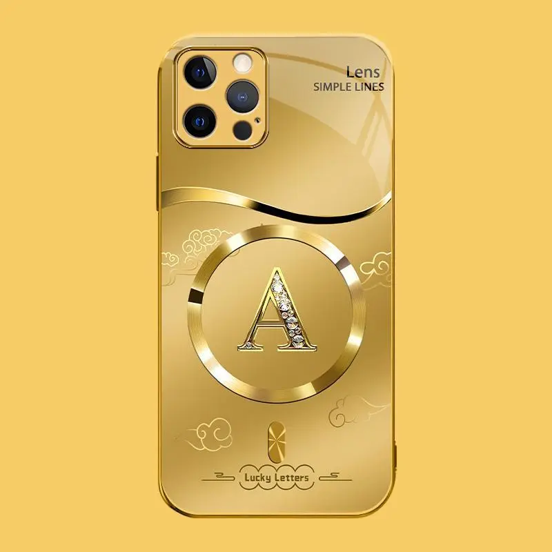 High-End MagSafe Smartphone Case for iPhone 11 Pro - Magnetic Attachment, Exquisite Printed Pattern, Non-3D Diamonds, Handheld Cellphone Protection for Compatible Devices, YM99