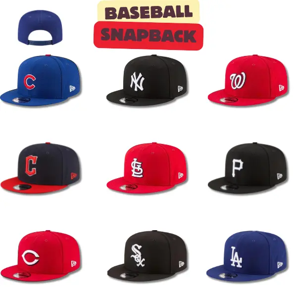 New Era MLB Official Team Baseball Hat – LA Dodgers, NY Yankees, White Sox, Cardinals, Nationals, Pirates, Braves, Guardians, Adjustable Flat Brim Snapback Cap, Premium Embroidered Logo, Vintage Sportswear, USA 2026 Edition