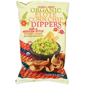 Trader Joe's Organic Elote Corn Chip Dippers, Snacks, 9.75 oz. Healthy Snacking
