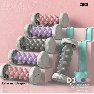 2-Pack Roller Massage Wheel for Hands and Feet, Yoga Fitness Foot Muscle Relaxer, Sole Massager Rollers, Comfortable Design