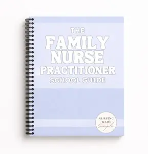 Family Nurse Practitioner School & Board Prep Notebook, Nurse Practitioner Study Guide