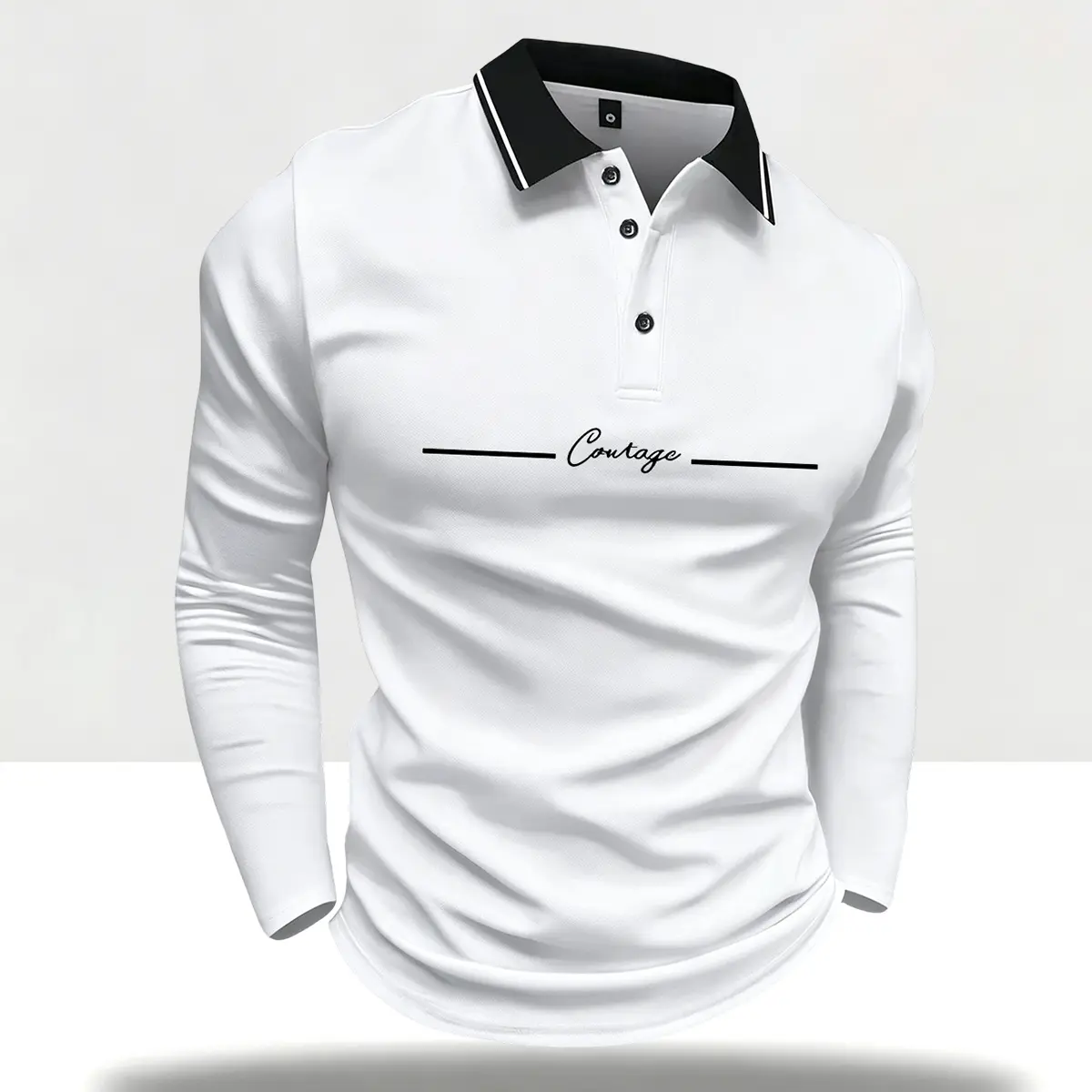 Men’s new short-sleeve polo shirt with letter print, lightweight and breathable, suitable for outdoor activities, casual wear, vacations, and business settings; a regular-fit casual polo with a turn-down collar.