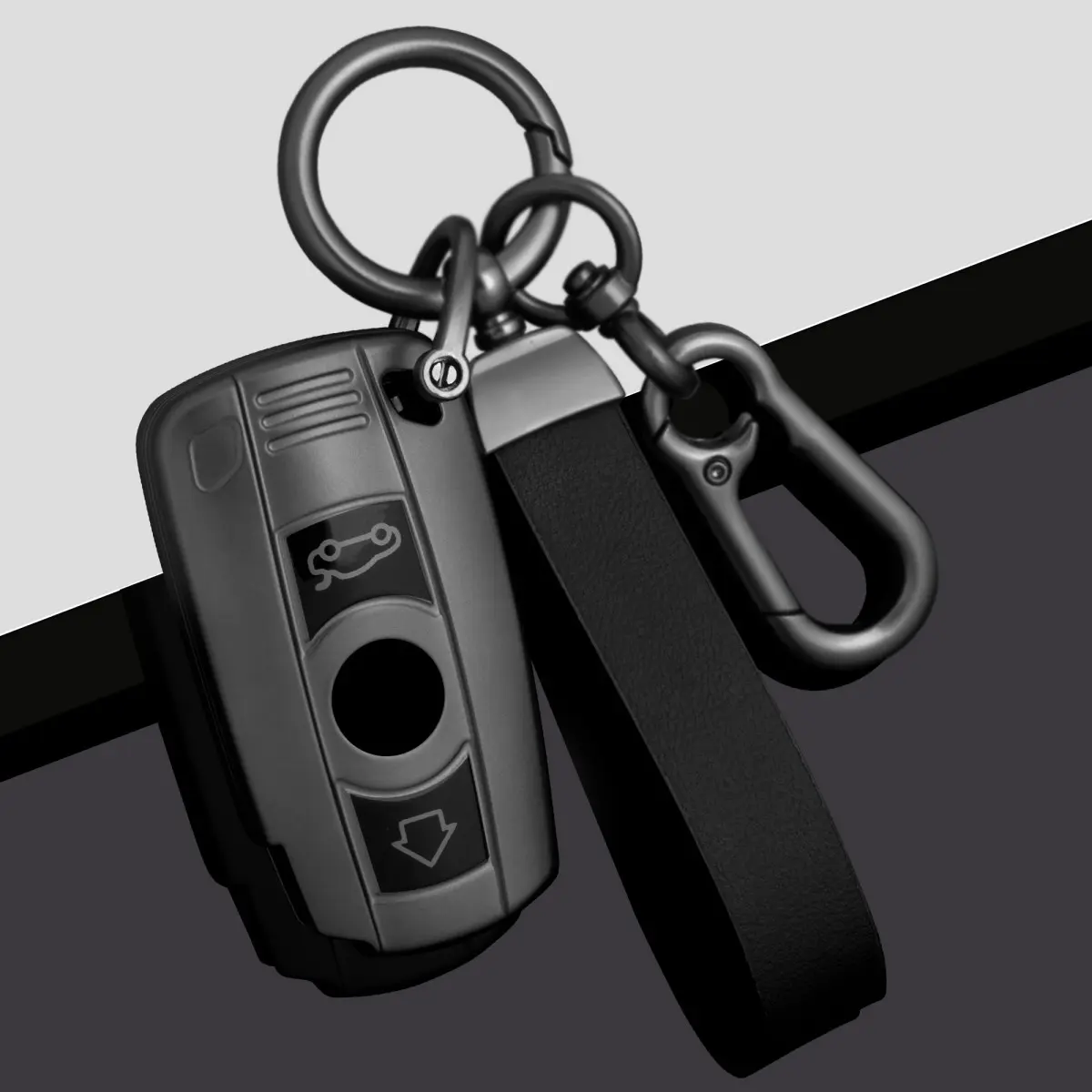 Car Key Case for Bmw E46 E60 E70 E87 3 5 6 Series M3 M5 X1 X5 X6 Z4 E71 E72 E88 E89 E91 E90, Car Key Protector Durable Keychain Holder Accessories Car Key Accessory