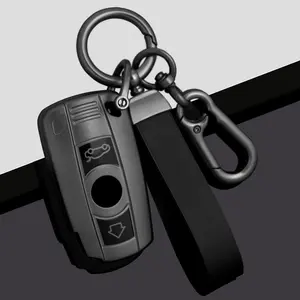 Car Key Case for Bmw E46 E60 E70 E87 3 5 6 Series M3 M5 X1 X5 X6 Z4 E71 E72 E88 E89 E91 E90, Durable Keychain Holder Accessories