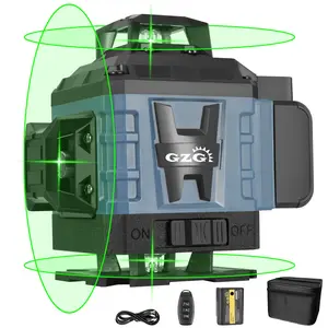 4D 16 Lines Laser Level, Self-leveling Laser Level, Automatic Laser Level with Remote Control, Professional Laser Level for Home & Office