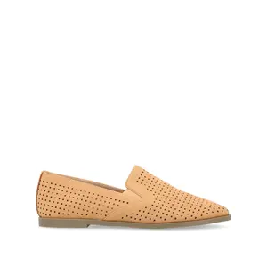 LUCIE LOAFER FLATS IN WIDE - Tan