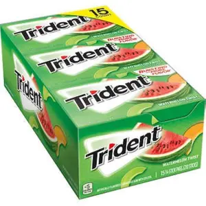 Trident Gum Watermelon Twist 15 Pack / 14 Sticks in each.