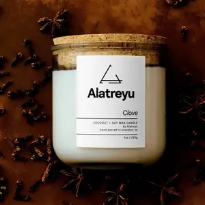 Clove Candle | Clove · Cinnamon Bark · Nutmeg | 100% Coconut + Soy Wax | Pay What You Can