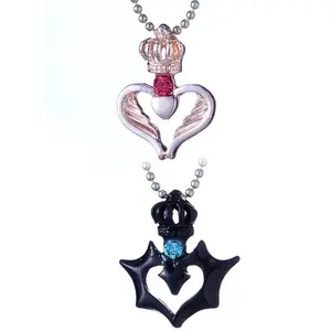 Couple Pendants For Women Men Valentine's Day Gift Jewelry Dropshipping Fashion Lover Her King His Queen Crown Letter Necklaces