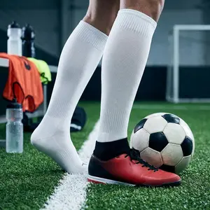 Unisex Adult All Sport Over-the-Calf Team Athletic Performance Socks (2 Pair) - Moisture-Wicking Breathable Cushioned Support for Running Basketball Soccer Gym Workout Training Comfortable Durable Design