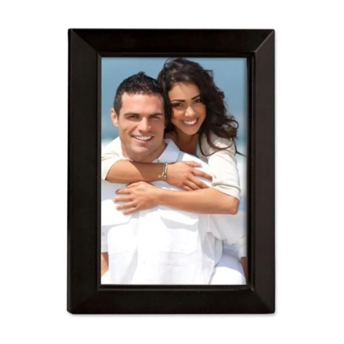 212 MAIN Estero Collection Wooden Picture Frame 5x7, Classic Black Frame Design for Baby & Maternity Photo, Tabletop & Home Wall Decor, Classic Rectangular Frame