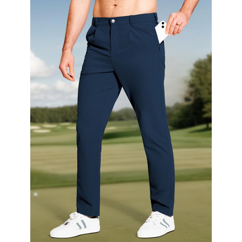 Men'S Golf Dress Pants Lightweight Stretch Straight Fit Quick Dry ...