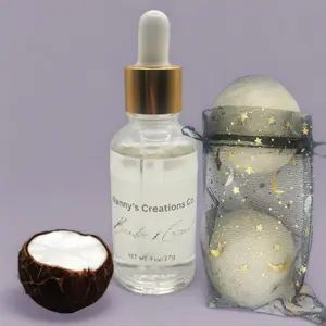 Nanny's Creations Co. Bamboo & Coconut Dryer Ball Set - Spa Scent Booster - Fresh & Creamy Laundry Scent - Luxury Fabric Softener - Eco-Friendly - Hypoallergenic & Ultra-Softening