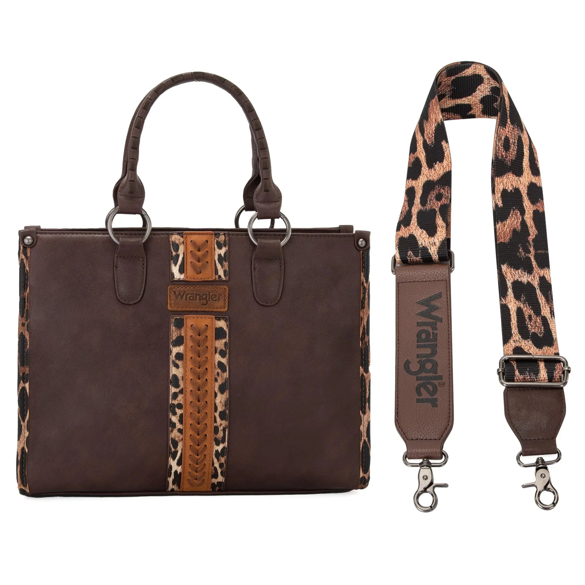 Wrangler Tote Bag for Women Western Purse Woven Shoulder Bag Top-Handle Animal Print Handbags Wrangler Tote Bag for Women Western Purse Woven Shoulder Bag Top-Handle Animal Print Handbags