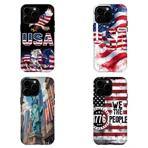 America 250th Anniversary Phone Case Patriotic USA Phone Case Bundle For iPhone 11 12 13 14 15 16 17 Pro Max For Samsung S26 S25 S24 S23 S22-Gift For Her/Him