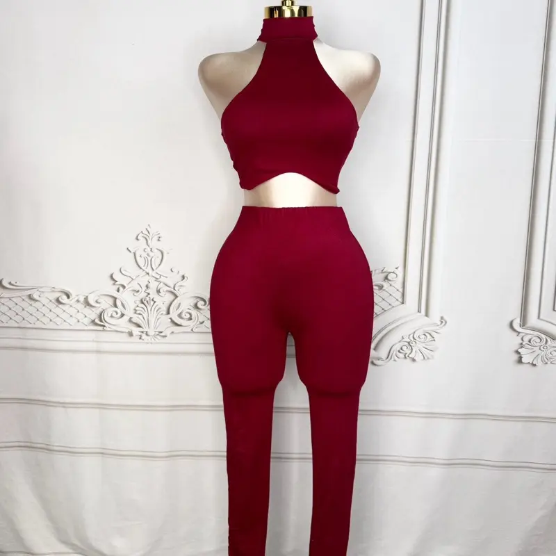 Selena Sculpting Halter Matching set