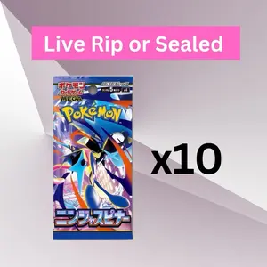 Ninja Spinner Booster Packs x 10 M4 Pokémon JPN