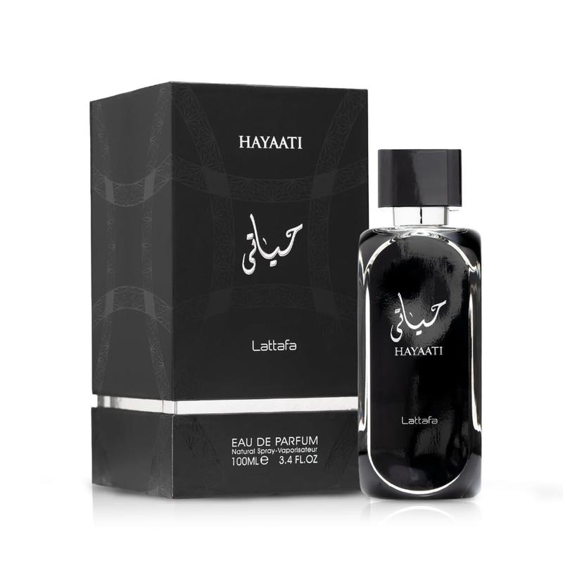 Lattafa Perfumes | Asad + Hayaati Black | Men's Fragrance | 3.4 oz Per Bottle Eau De Parfum Scent Blend Pack Scented Cosmetic Aroma Cologne