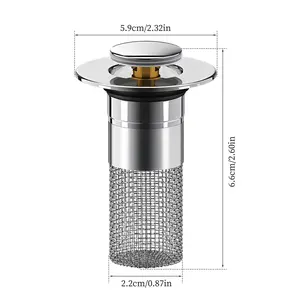 Double Protection! Pop-Up Drain Seals Tight to Stop Odors & Bugs