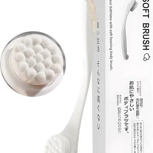 Bath brush Long Handle Back Brush Super Soft Non-Slip Design Bathing Essentials Cute Shape Ultra Fine Fiber Hairbrush Self Tanner Applicator