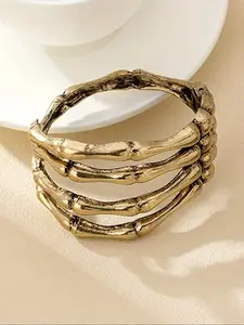 Women's Hollow Ghost Bracelet Vintage Skeleton Claw Design Halloween Party Accessory, Gothic Jewelry, Perfect Gift for Women, Punk Style, Zinc Alloy Material, All Seasons Use