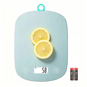 High Precision Digital Kitchen Scale, 5000g/11lb Food Scale with 1g/0.1oz Graduation, 6 Units & Tare/Auto On-Off, for Cooking, Baking, Meal Prep & Measuring Ingredients/Bread/Milk, Electronic Food Scale (Batteries Included)
