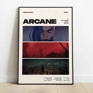 Arcane Tv Show Poster, Modern Movie Poster Print, Arcane Poster Wall Decor