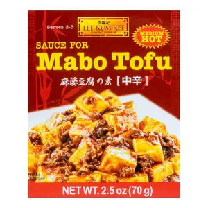 Lee Kum Kee Hong Kong Mapo Tofu Sauce Medium Spicy 70g - Authentic Sichuan Flavor for Quick & Easy Stir-Fry